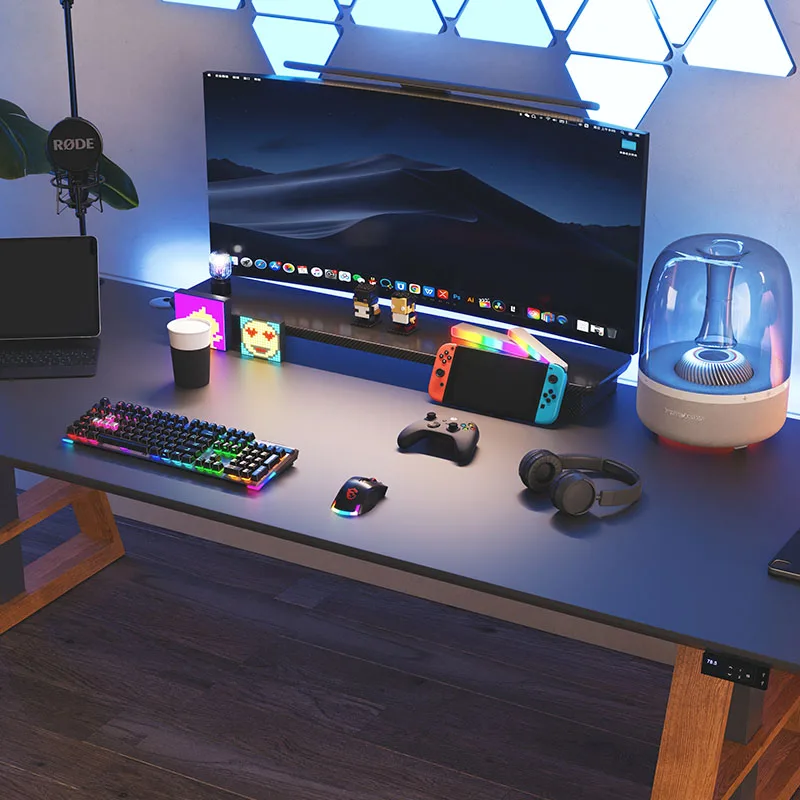 Customize Office Table Dual Motor Luxury Quality Gaming Height Adjustable Sitting Standing Desk