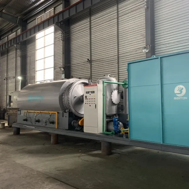 Beston Group small plastic pyrolysis machine soiled waste tire pyrolysis plant to oil mini pyrolysis machine  with installation