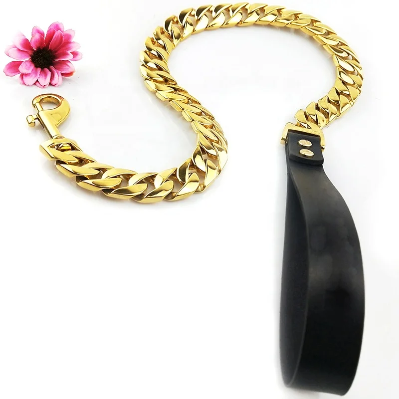 Bulk Discount Stainless Steel Casting Collar 32MM Bright Dog Neck Chain