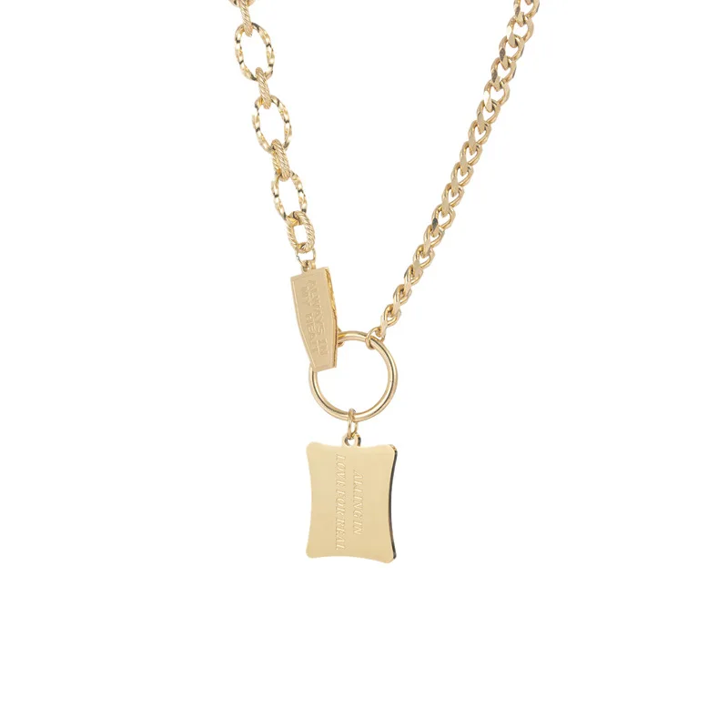 Модная цепочка из титановой стали в стиле хип-хоп-унисекс выбор для пары идеально подходит уличных танцев