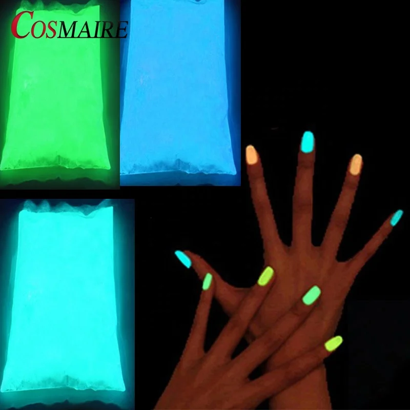 Nail Art Decoration Phosphor Colorful Phosphorescent Powder Glow In The Dark Pigment