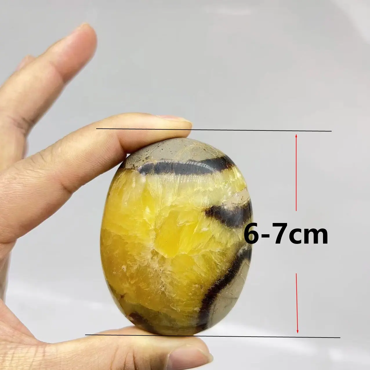 Wholesale Natural crystal septarium palm stone crystal quartz gemstone palm for decoration and artwork gift