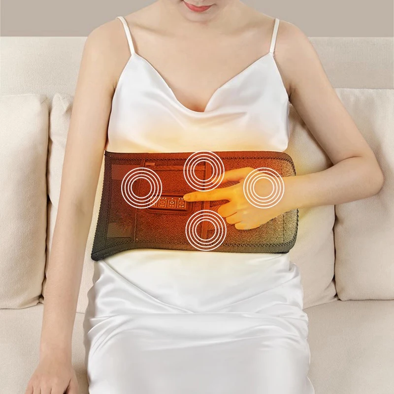 Electric Girls Far Infrared Heating Abdominal Slimming Belt Dysmenorrhea Relief Waist Massage Belt