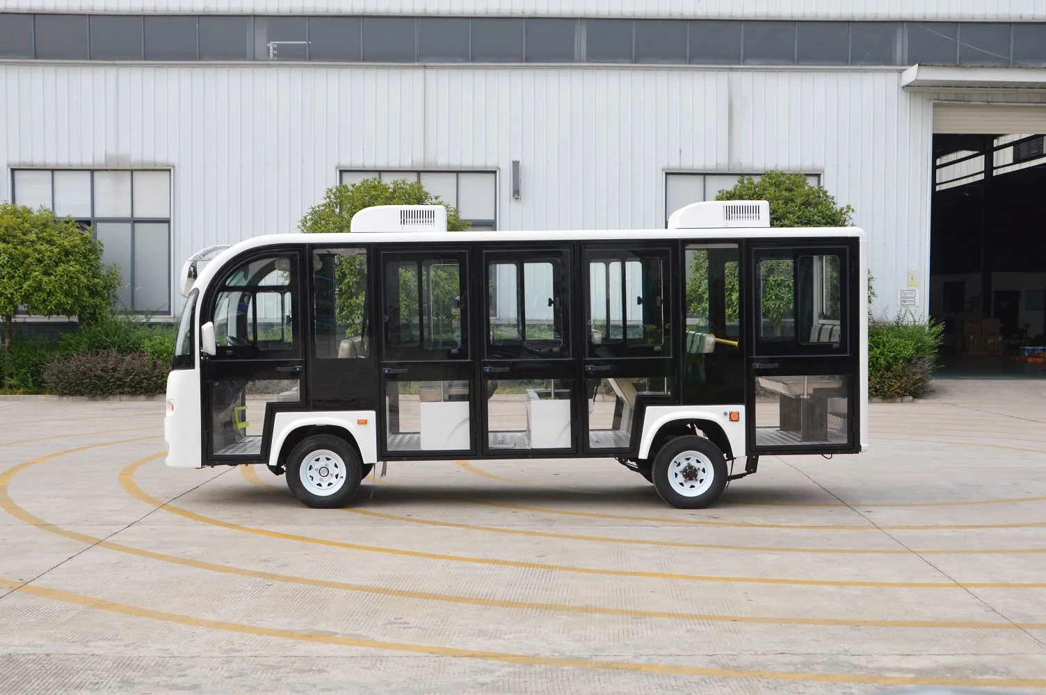 Hot selling 14 passenger electric sightseeing bus with double A/C