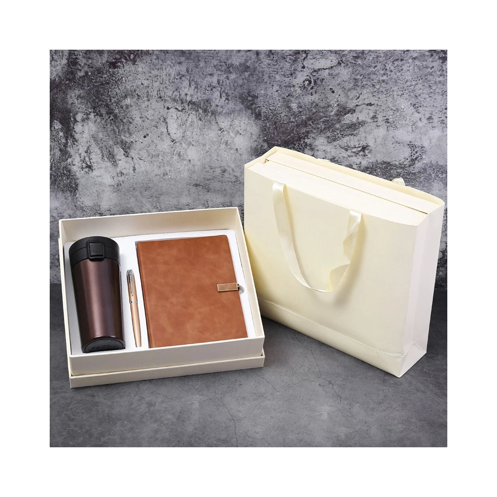 Custom Journal Corporate Agenda Stationary Notebook Business 3d Dairy Notebook Pen Gift Set 2024