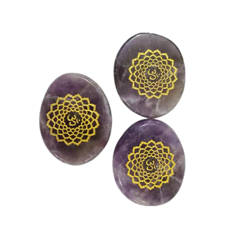 
Spirituality Rose Quartz Palm Stone Purple Amethyst Crystals Healing Quartz Red Agate Stone Chakra Palm Stone 