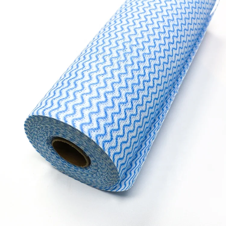 Spunlace Nonwoven Cleaning Wiping Cloth Rolls Kitchen Cleaning Wipes for household Cleaning Cloth