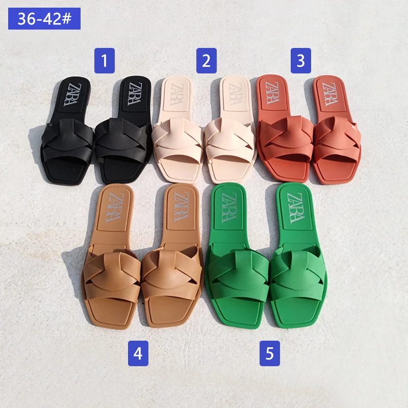 Fashion Trend Summer Slippers Sandals Pu Slippers For Women Luxury - Buy Pu Slippers For Women Luxury,