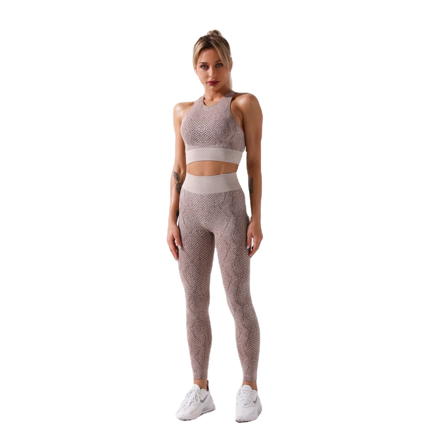 Custom logo gym wear active sports suit wholesale women fitness workout clothing lady 2 piece yoga sets grayson sports