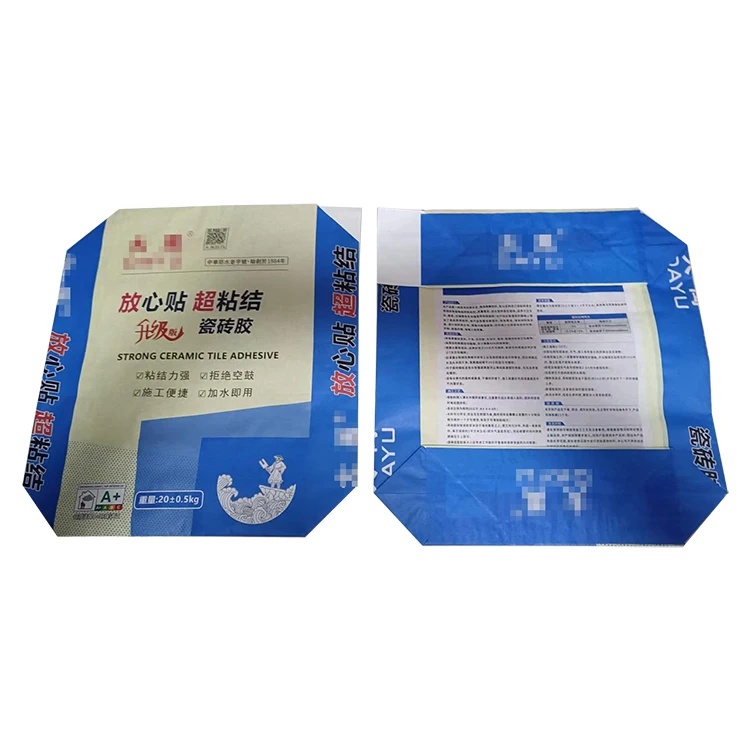 China Factory Good Quality New Customized Disposable 20kg Motar Kraft Paper Valve Pocket Sacks