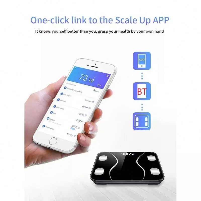 Digital  Smart Weight BMI Scales  Body Analysis scale Weighing Body Fat Weight Scale