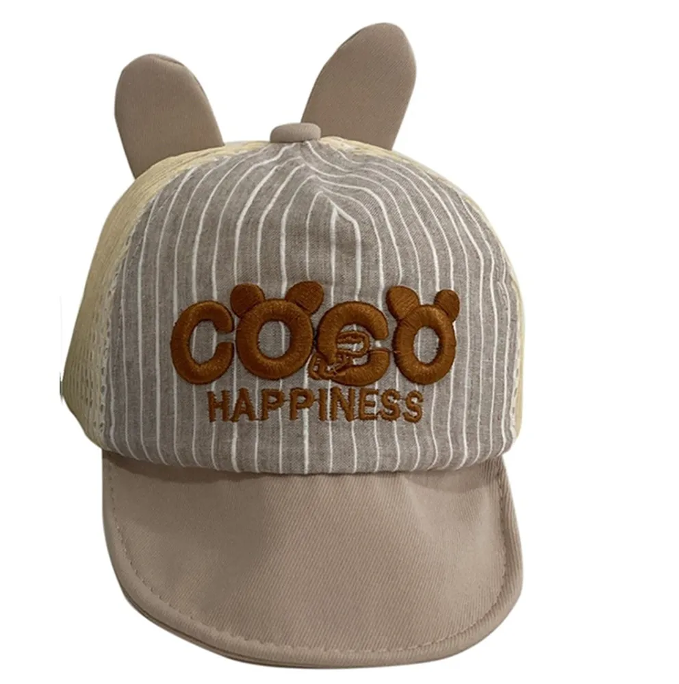 In Stock Welcomed in American Korean Japan Philippines Kids Children Cap Mesh Hat Breathable Baseball Cap With Embroidery Logo