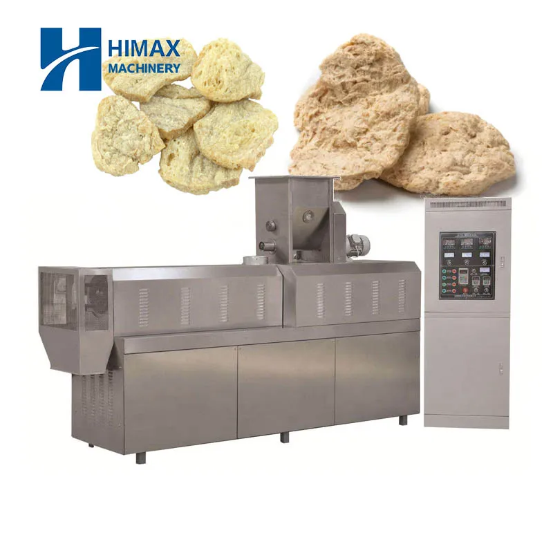 High performance soya chunk making machine textured protein processing equipment soya vegetarian meat production line