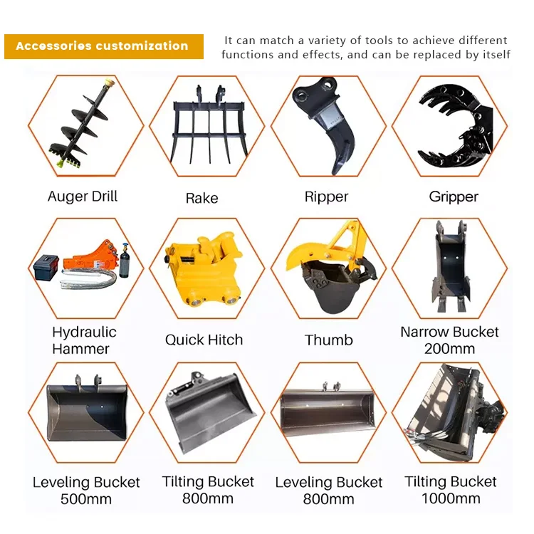 Chinese Factory China mini digger Micro digger 1 ton Mini Excavator 1.8 Ton 3.5 ton mini excavator 2 ton small excavator prices