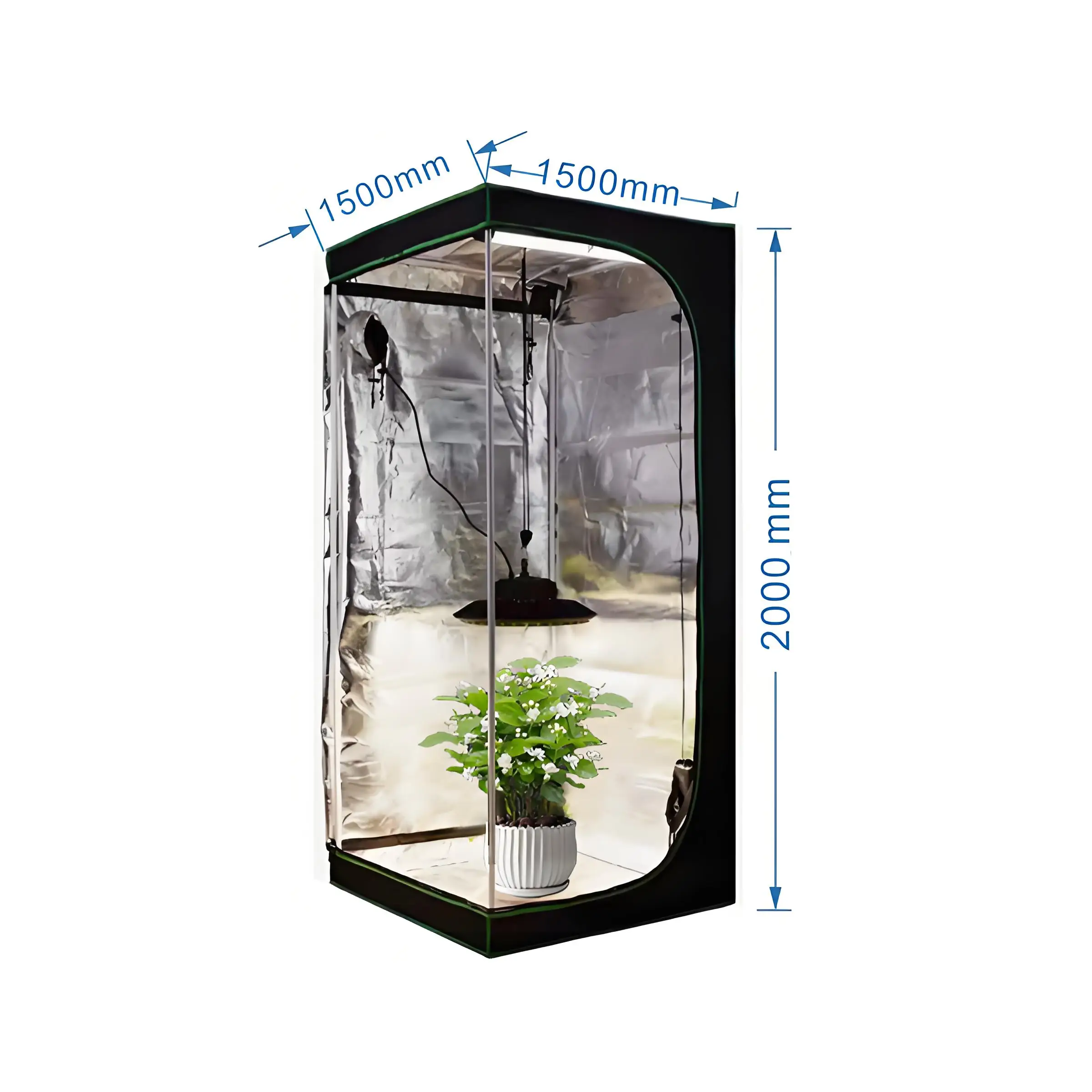 factory outlet 100x100x200 Hydroponic Large Durable Garden Plant Growth Greenhouse Indoor Growing Tents Complete Kit