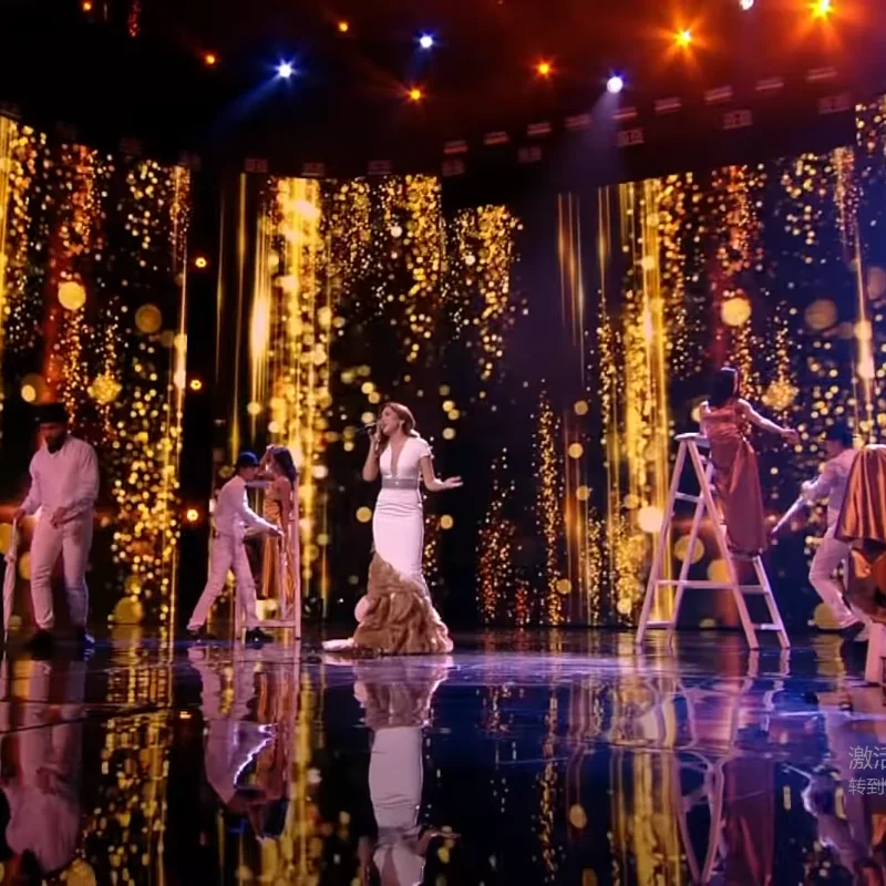 Fast delivery transparent film video wall digital advertising panel outdoor flexible screen dancing floor led display