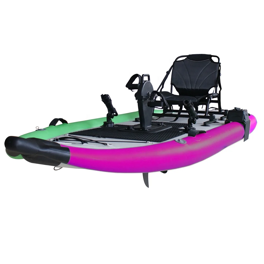 11ft inflatable paddle board pedal SUP drop stitch fishing kayak pedal drive pedal board