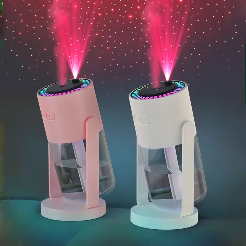 New creative shaking head USB starry sky projection lamp humidifier home car desktop air humidifier