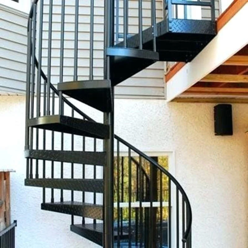 DAIYA galvanized spiral staircase with spiral staircase dimensions customized design