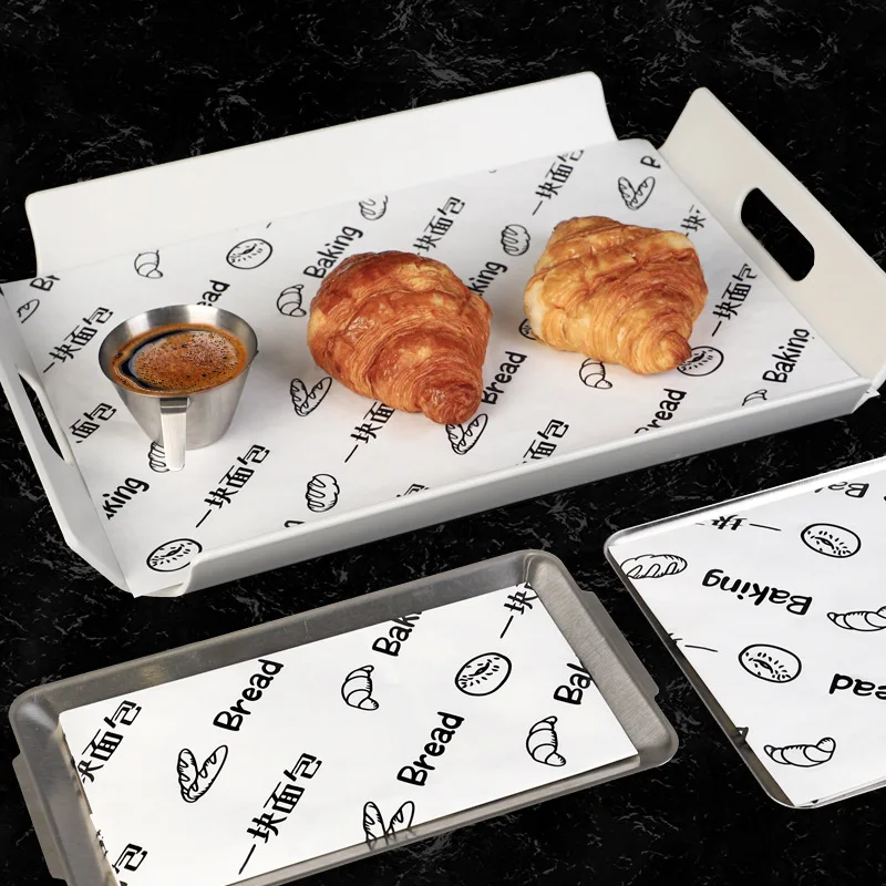 Customized Greaseproof Paper Food Digital Printing Double Side CMYK Recycled Uncoated Woodfree Paper 50gsm Sheets Virgin Pulp M