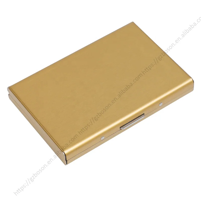 Fashion custom stainless steel card holder box id card holder credit card holder wallet