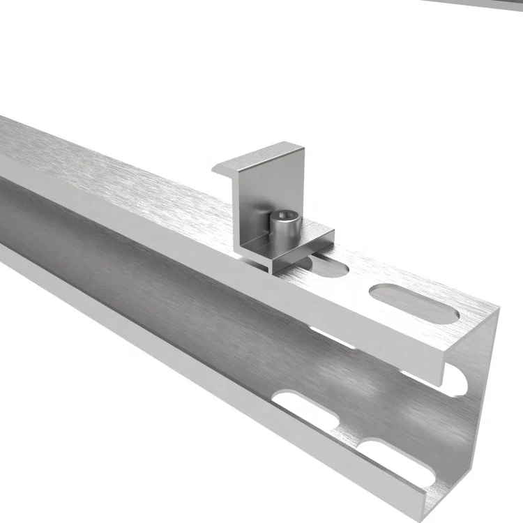 Wholesale Ground solar mounting system,C-steel/ solar panel bracket/ PV mounting structure/ photovoltaic stents for all ground