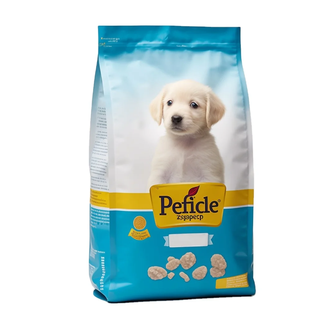 Custom Printed Wholesale 1Kg Dog Food Bag 5 Lb Printed Dog Food Bag Biodegradable Paper Dog Food Packaging Bag