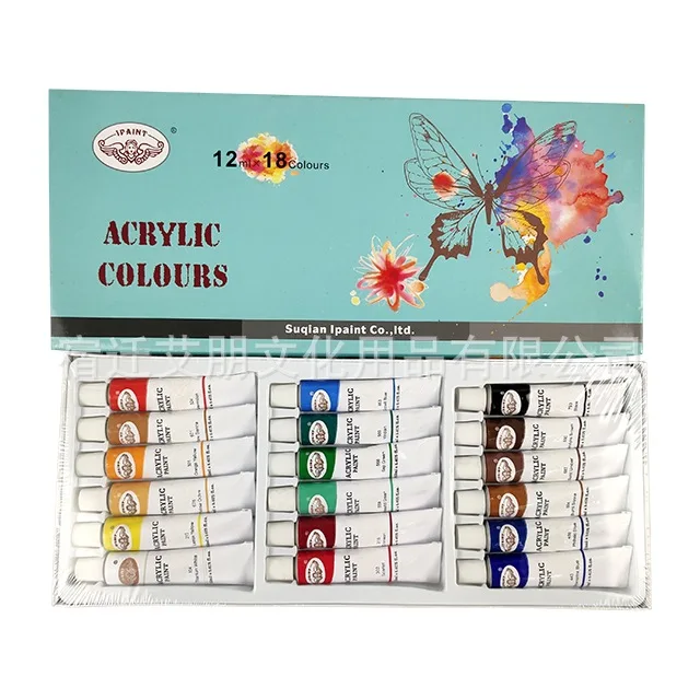 Manufacturer supplies wholesale 21ML*18 color acrylic paint set watercolor paint acrylic paint