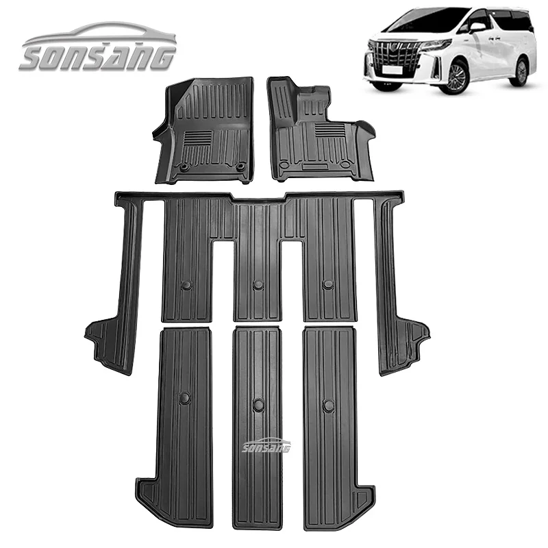 SONSANG RHD TPE Car Mats For TOYOTA ALPHARD 40 Right Hand Drive TPE Car Anti Slip Mat Guangzhou Car Mats