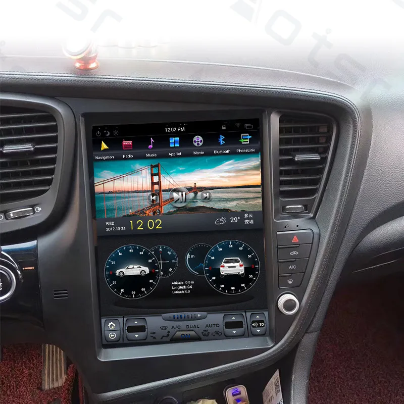 Автомобильный мультимедийный плеер Tesla Android 9 0 64 ГБ GPS-навигация для KIA Optima K5 2010 - 2013