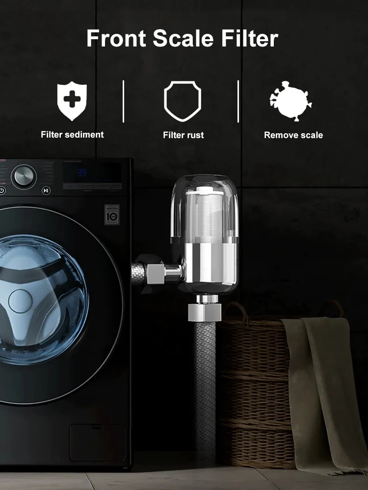 Detachable & Regular Cleaning 4.5*4.5*9.8CM Scale Front Water Purifier With Scale Inhibitors