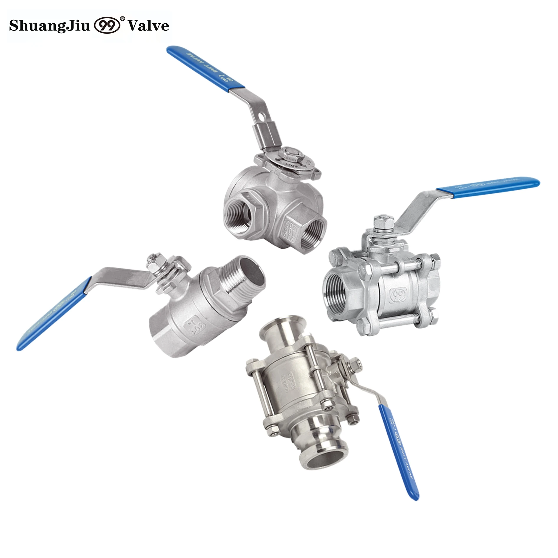 1/4in - 4in CF8 & CF8M general thread ball valve female/male thread connection