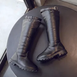 High quality children long girl boots wholesale winter fashion school shoes