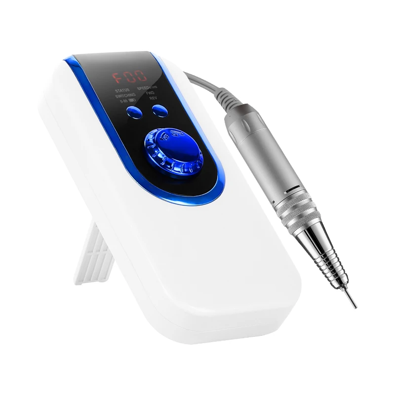 
30000rpm Electric Nail Drill Machine Professional Rechargeable Portable Nail Drill Kit with 30000mAh Phone Power Bank 
