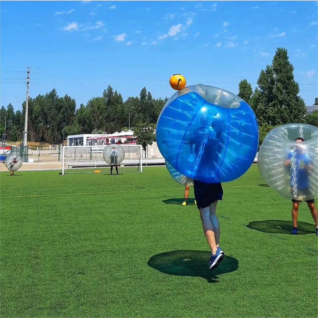 Factory custom high quality soccer bubble Inflatable Human Body Adult Bumper Bubble Ball clear football bubble ball