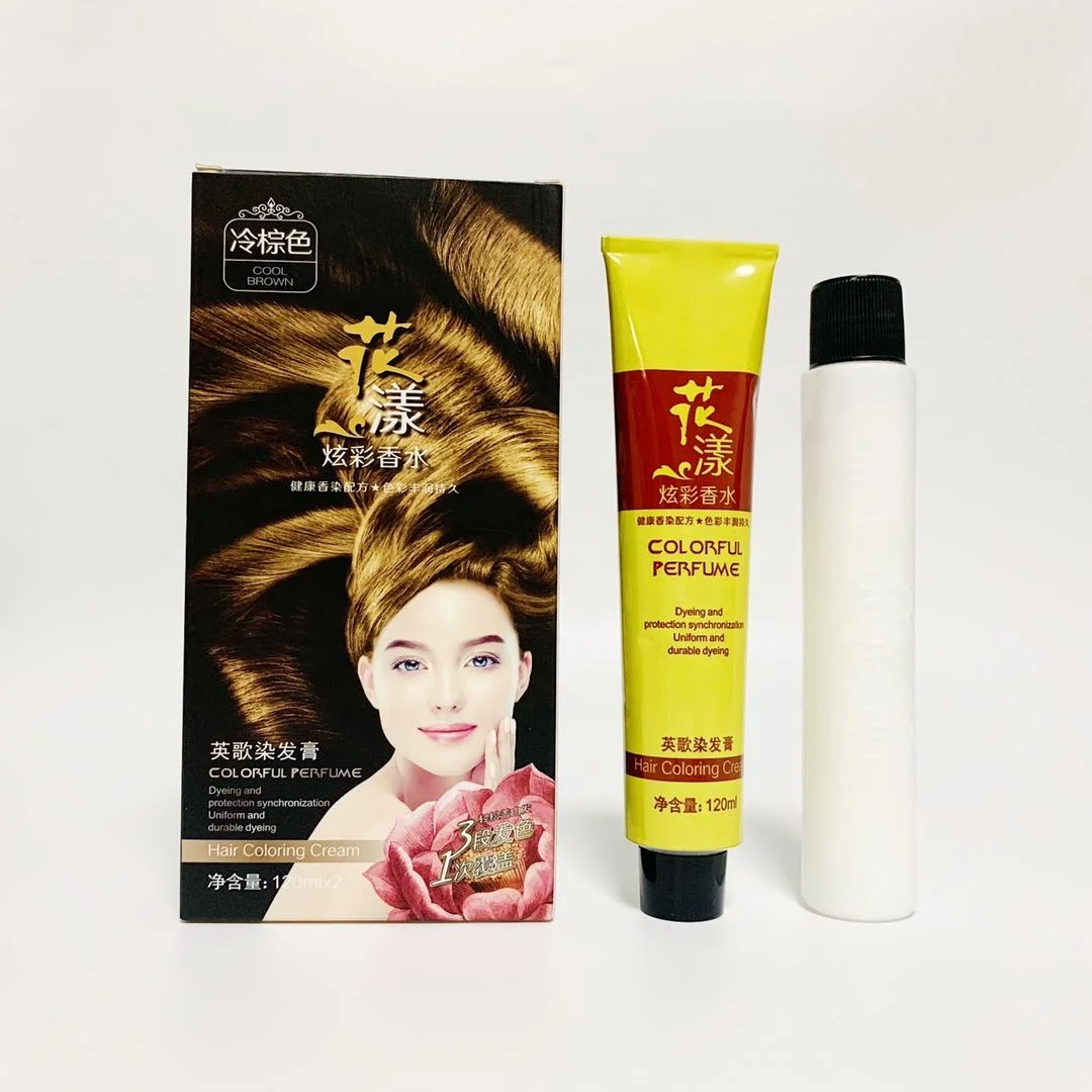 Hot Sale Professional Magic Herbal Hair Dye Shampoo Easy to Use Blue Super Black Color Cream for Men 100ml Volume