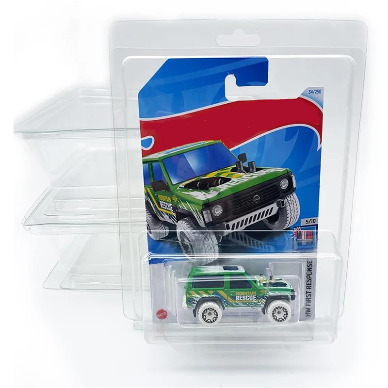 Clear PVC Plastic Hot Wheels Toy Cars Clamshell Blister Packaging PET Protector Clam Shell Display Packaging