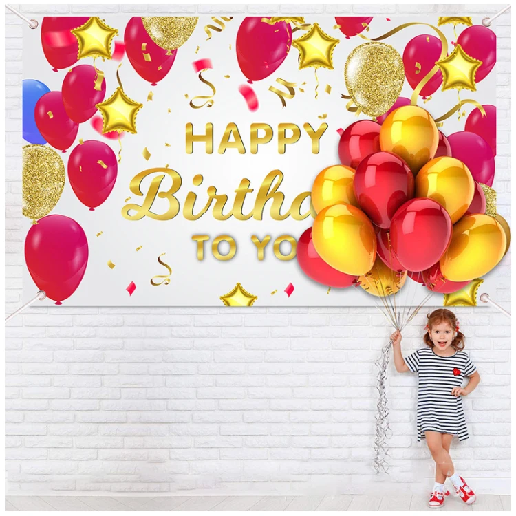 Праздничные большие дни висячий декор печать поздравление с днем рождения воздушный шар на заказ Свадебная вечеринка сублимационная