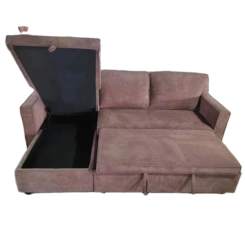 Top Quality Factory Price Modern Family L Shape Office Convertible Storage Sofa Folding Couch Sofa Bed Foldable sleeper sofa bed