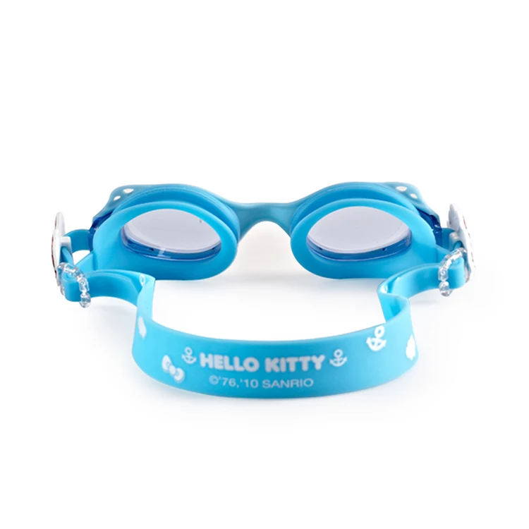 
hot sell Hello Kitty Cartoon cute food grade silicone swimming goggles for kids 