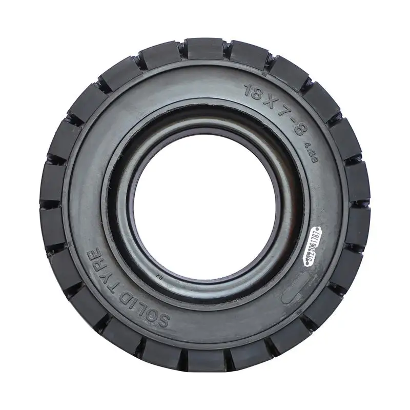 Промышленные шины 18x7-8 твердые резиновые для вилочных погрузчиков со стальными ободами 4.33R-8