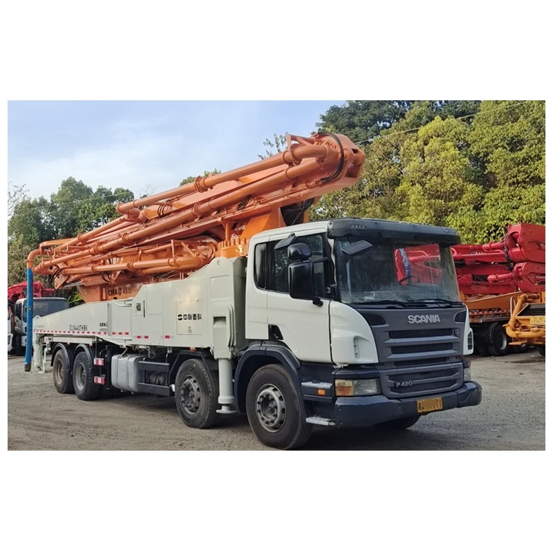 For sale second hand refurbished 52M Italy cifa concrete pump truck manual with scania chassis