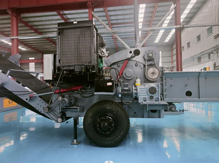 Flexible Chipping Device Mobile Diesel Wood Chipper Machine for Bamboo Wood Branches 3-5t/h Capacity Drum Wood Crusher Movable