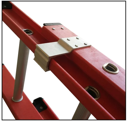 Стандарт EN131 32 фута непроводящая удлинительная лестница из стекловолокна