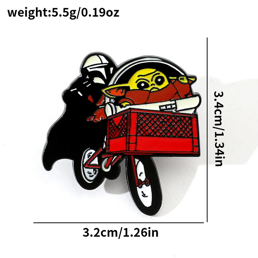 Classic USA movie cute Yoda baby enamel pin