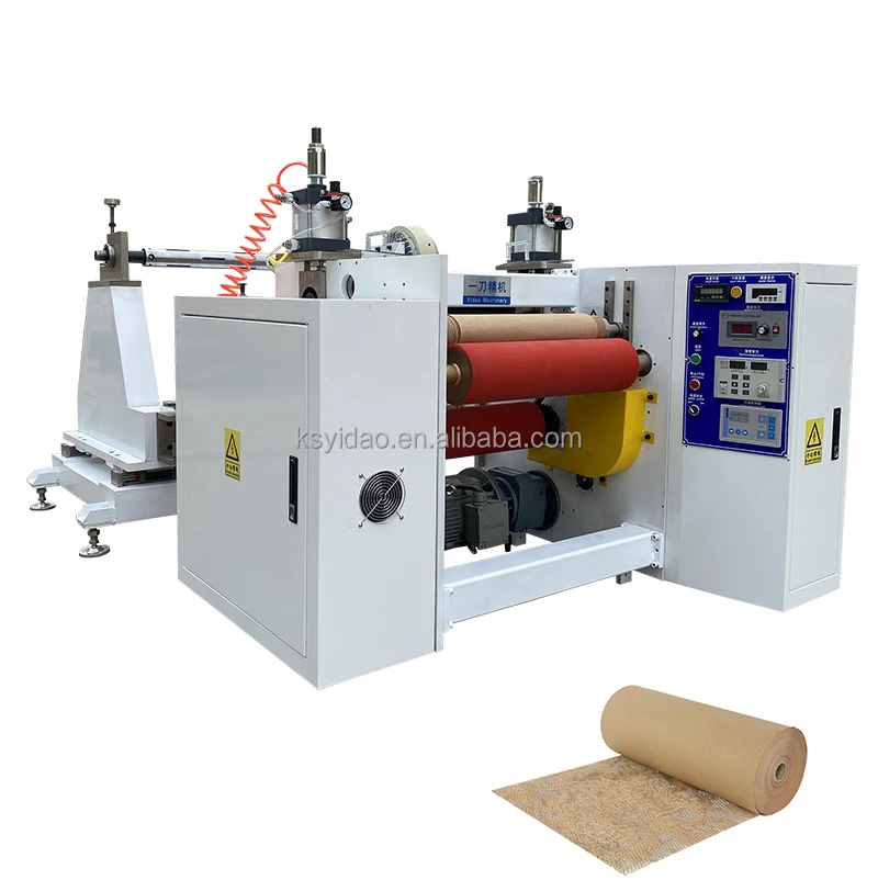 honeycomb kraft wrapping paper roll cutting and rewinding machine