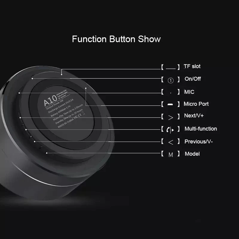 Outdoor portable colorful led mini metal speakers stereo waterproof Wireless tooth Speaker support Mic TF card FM radio AUX