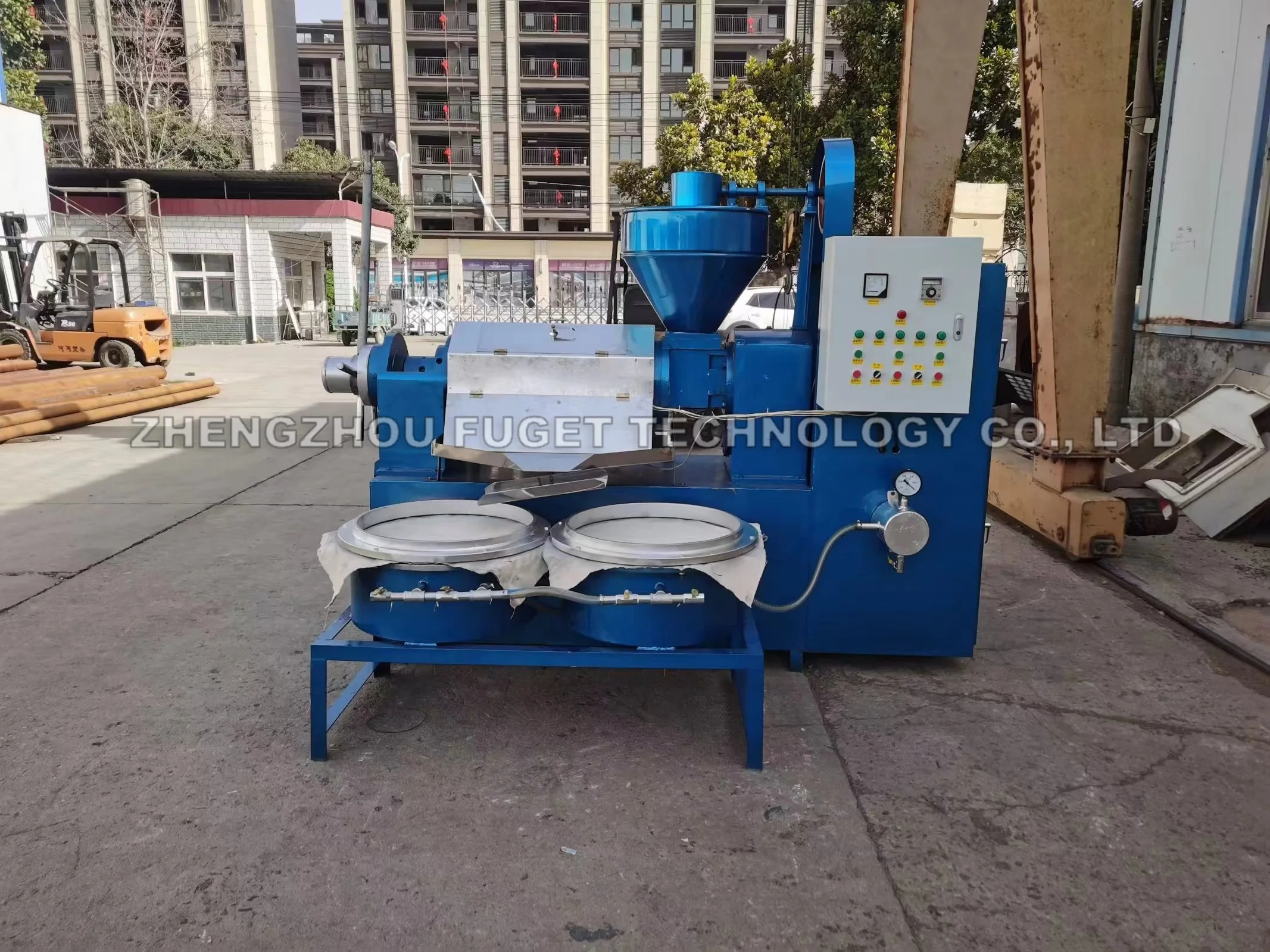 automatic combined with vacuum oil filter soybean sunflower oil mill oil press machine
