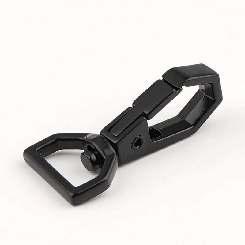 Wholesale Bag Hardware 1/2 Inch Swivel Hooks Custom Black Spring Swivel Hook 12mm Swivel Clasps Lanyard Snap Hook for Handbags