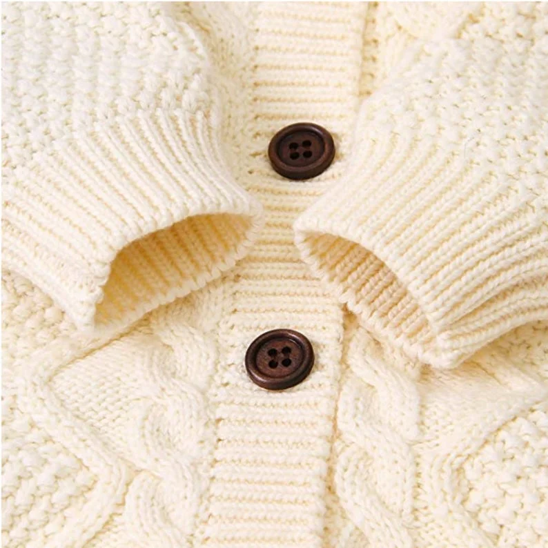 Organic Cotton Baby Girl Sleeve Set Suit baby knit Shirt Cardigan Sweater  Baby Girl clothing Suit